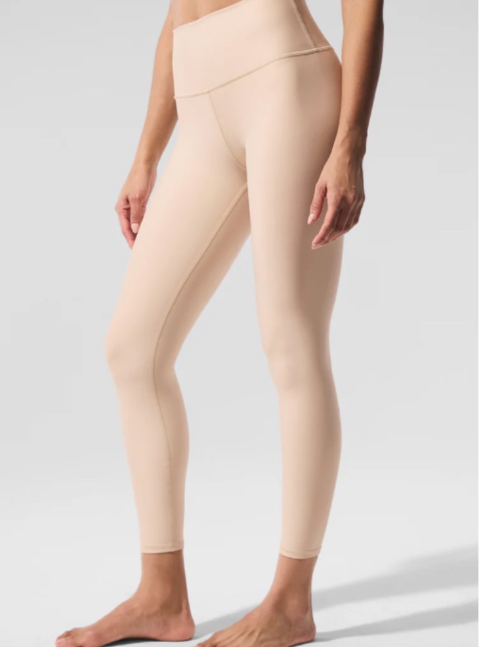 ALO YOGA 7/8 High Waist Airlift Leggings Beige Small